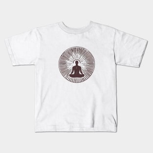 Morning meditation | Zen Yoga exercise Kids T-Shirt